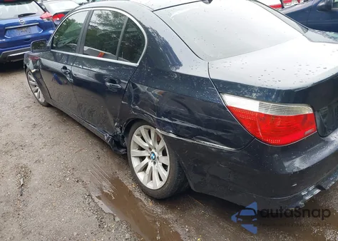 2007 BMW 530I из США, поврежденный, VIN WBANE73507CM54309